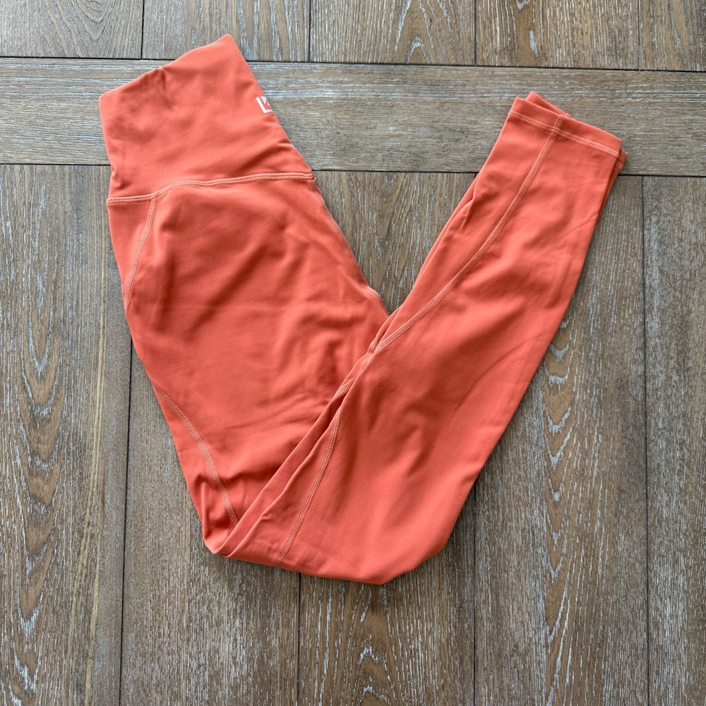 EUC BuffBunny Vibrant Orange Nubre Leggings Small